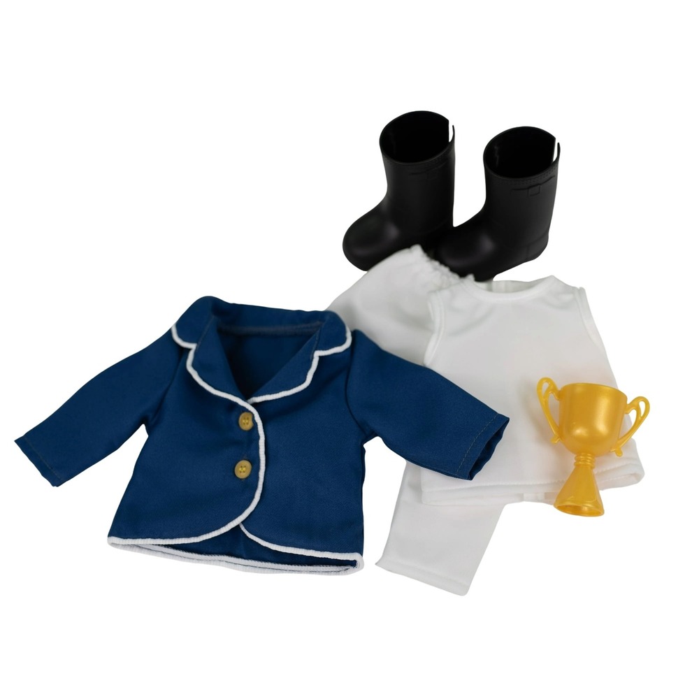 My Life As Horse Rider Fashion Set 18 Inch Doll Blue New Equestrian Outfit 6pc